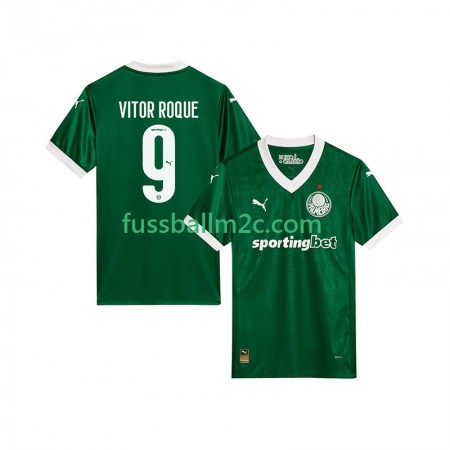Fußballtrikots Palmeiras Vitor Roque 9 Heim Trikotsatz 2025-2026